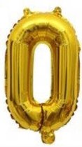 Folieballon / Letterballon Goud  - Letter O - 41cm