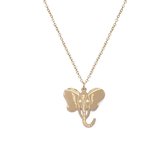 Madam the Label - Ketting elephant lang goud