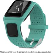 Groen bandje voor Tomtom Runner 1 & Multi-Sport 1 - horlogeband - polsband - strap - horlogebandje - sporthorlogebandje