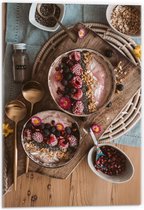 Acrylglas - Smoothie Bowl  - 40x60cm Foto op Acrylglas (Wanddecoratie op Acrylglas)