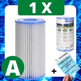 1 x Intex Zwembadfilter Type A voor Zwembad voor Onderhoud - Filtercartridge - Onderhoudsfilter - Filter Type A
