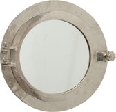 Patrijspoort - Spiegel - Rond - Ø27cm - Zilver