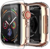 Geschikt voor Apple Watch 1/2/3 42 mm Hoesje en Screen protector in 1 - Transparant - iWatch 1/2/3 360 graden - 42 mm