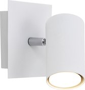 LED Wandspot - Torna Mary - GU10 Fitting - Vierkant - Mat Wit - Aluminium