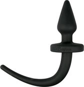 Dog Tail Plug - Taper Groot - Dildo - Buttpluggen - Zwart - Discreet verpakt en bezorgd