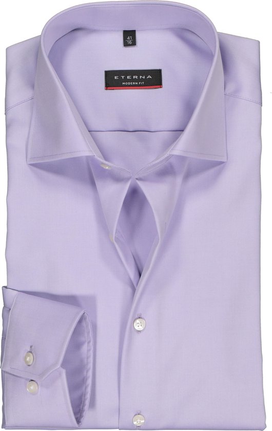 ETERNA modern fit overhemd - niet doorschijnend twill heren overhemd - lila  -... | bol.com