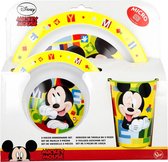 Kinder ontbijt set Mickey Mouse - Ontbijtsetjes - Bord - Kom - Beker