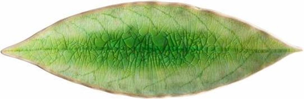 Costa Nova Riviera - servies - schaaltje blad - groen - aardewerk - H 2,1 cm