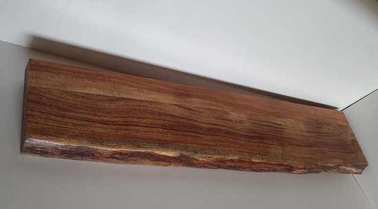 Wandplank Boomstam Acaciahout | 70 x +-20cm | Transparante Lak | Hardhout |  Muurplank... | bol.com