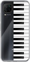 Huawei P40 Lite - Smart cover - Transparant - Piano