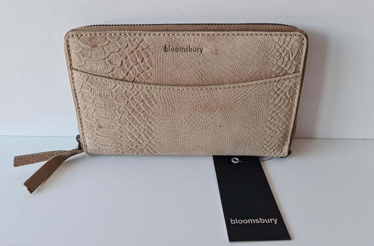 Bloomsbury Ritsportemonnee Snake - Beige