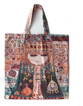 Imbarro Home & Fashion shopper katoen met 50 x 50 cm Aisha