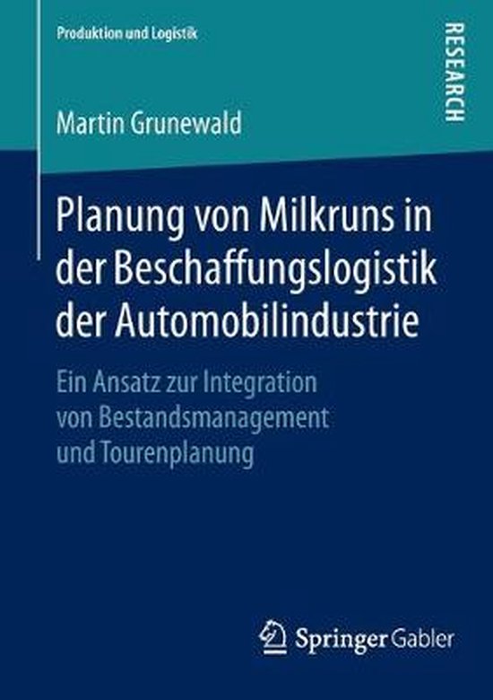 Planung von Milkruns in der Beschaffungslogistik der Automob ... - cover
