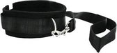 Riem en Halsband set - Zwart - BDSM - Bondage - Zwart - Discreet verpakt en bezorgd