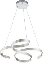 LED Hanglamp - Hangverlichting - Torna Frinco - 52W - Warm Wit 3000K - Dimbaar - Rond - Mat Grijs - Aluminium