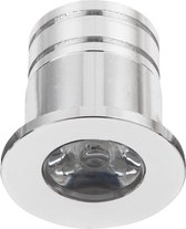 LED Veranda Spot Verlichting - 3W - Warm Wit 3000K - Inbouw - Dimbaar - Rond - Mat Zilver - Aluminium - Ø31mm