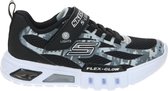 Skechers Flex-Glow jongens sneakers met lichtjes - Zwart - Maat 37 - Uitneembare zool