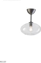 Bullo plafondlamp H 320mm Oxide Grijs -  klaar glas