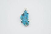 Zilveren ketting hanger Turkoois