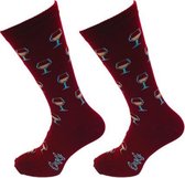 Casual Sokken Wijn Bordeaux 45-48