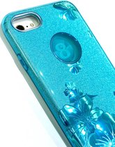 ZKl Telecom Telefoonhoesje - Back Cover - Geschikt Voor Apple IPhone 8 Plus - Blauw