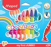 COLOR'PEPS goed uitwasbare viltstift EARLY AGE - in ophangdoos x 24