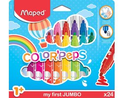foto van COLOR'PEPS goed uitwasbare viltstift EARLY AGE - in ophangdoos x 24