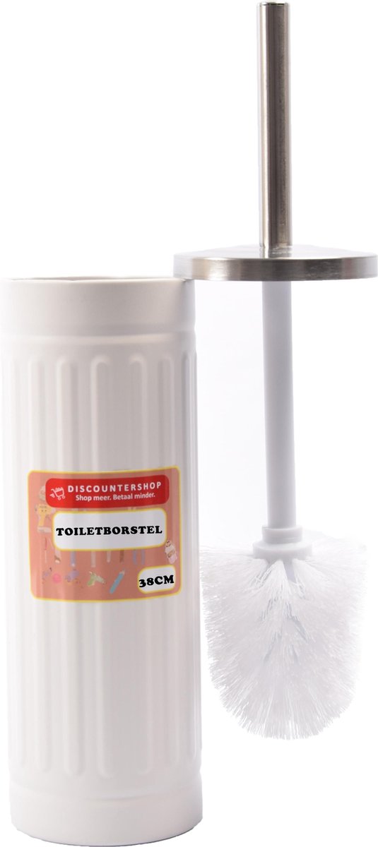 Regn toiletborstel met houder, Chroom - Badkamer voor jou