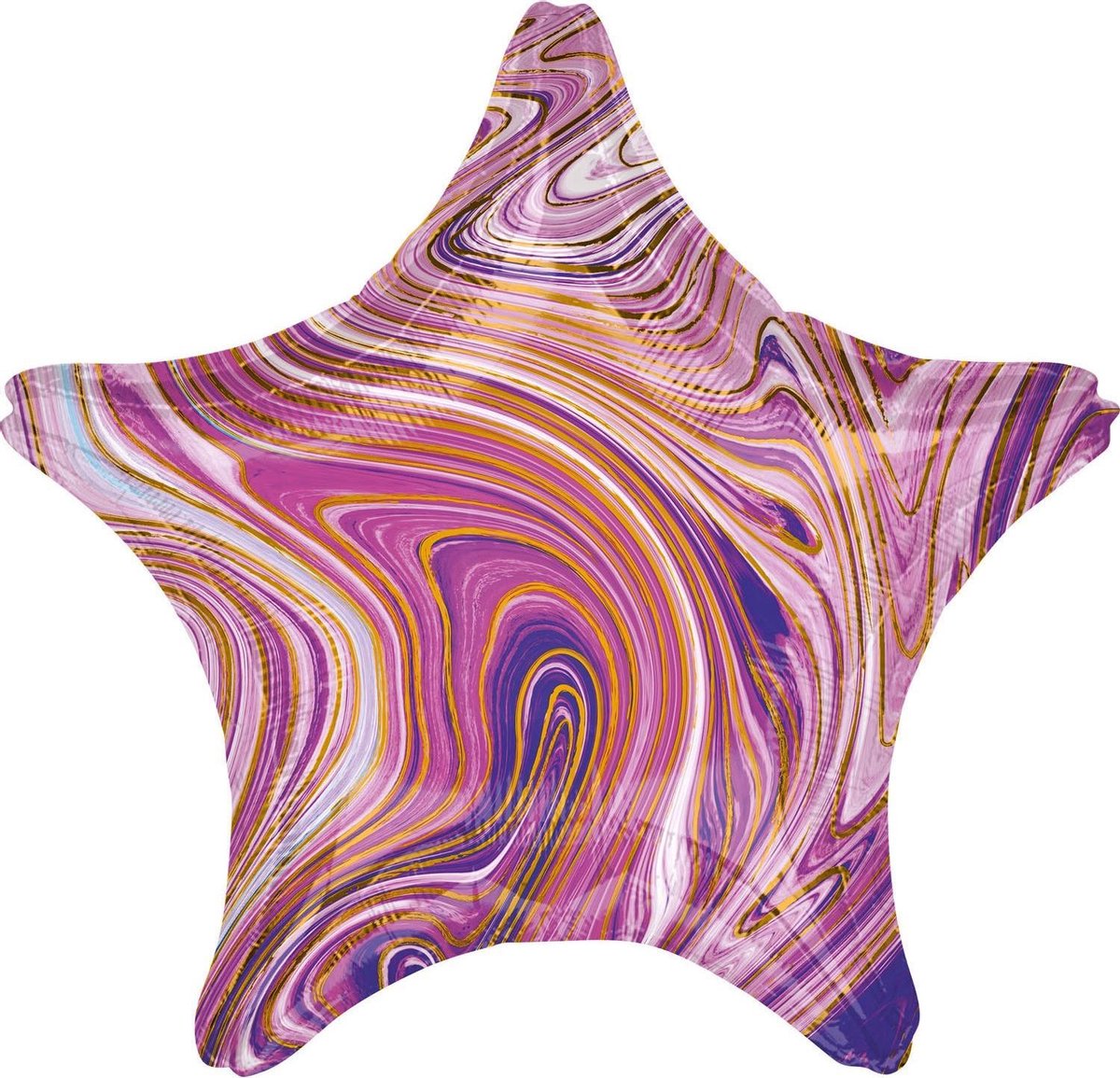Amscan Folieballon Purple Star 45 Cm Metallic