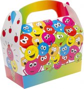 Lg-imports Traktatiedoosje Smileys 12,5 X 6 Cm 12 Stuks