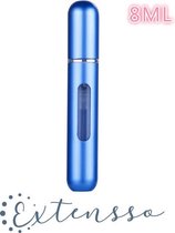 ParfumVerstuiver (8m!!) | Blauw| Parfum flesje XL | Navulbaar parfum flesje |  Navulbaar| Parfum meenemen op vakantie |Travel parfumflesje | Lipstickformaat | Eenvoudig opbergbaar|