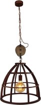 Brilliant Landelijke Hanglamp "Matrix XL" Roestbruin- hout