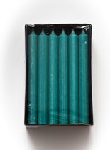 Dinerkaarsen | 19.5 cm | Turquoise | 18 stuks | 6 branduren