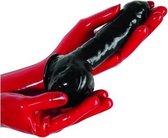 Latex Penis- En Balsleeve - Toys voor heren - Penissleeve's - Zwart - Discreet verpakt en bezorgd