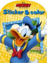 Donald Duck kleurboek met stickers - sticker en color - Disney Mickey and friends