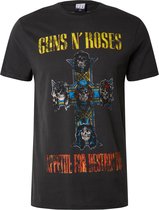 Amplified shirt guns n roses appetite for destruction Donkergrijs-Xxl