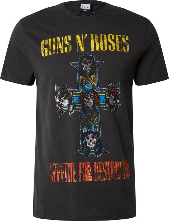 Chemise amplifiée guns n roses appétit de destruction Gris foncé-Xxl