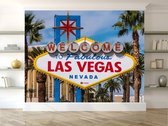 Professioneel Fotobehang Las Vegas - blauw - Sticky Decoration - fotobehang - decoratie - woonaccessoires - inclusief gratis hobbymesje - 325 cm breed x 220 cm hoog - in 7 verschillende forma