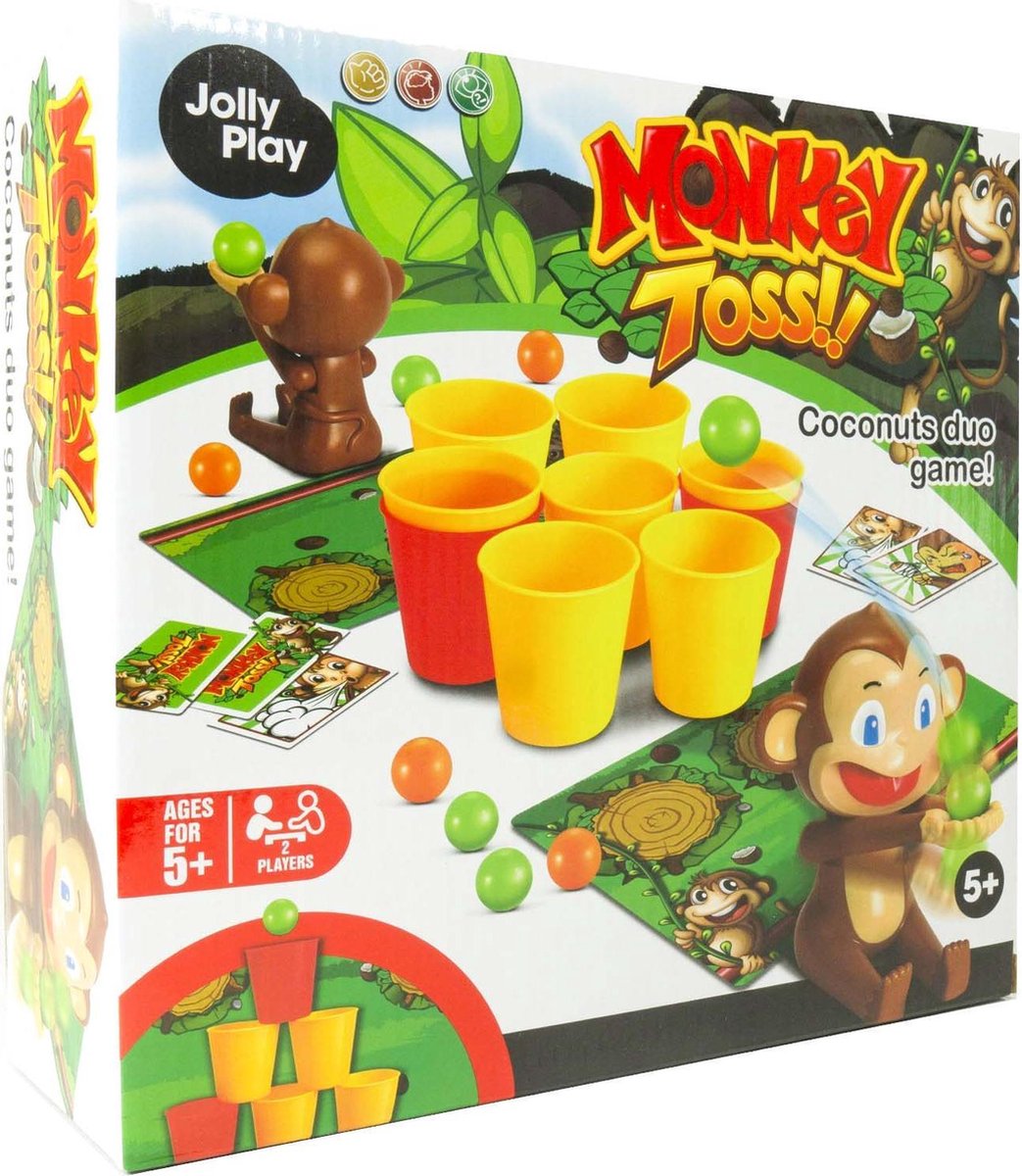 JollyPlay Crazy Monkey Shooting Game Apenspel Coconuts Game