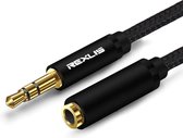 3.5mm audio verlengkabel zwart (1,8m meter) | Aux - Mini Jack