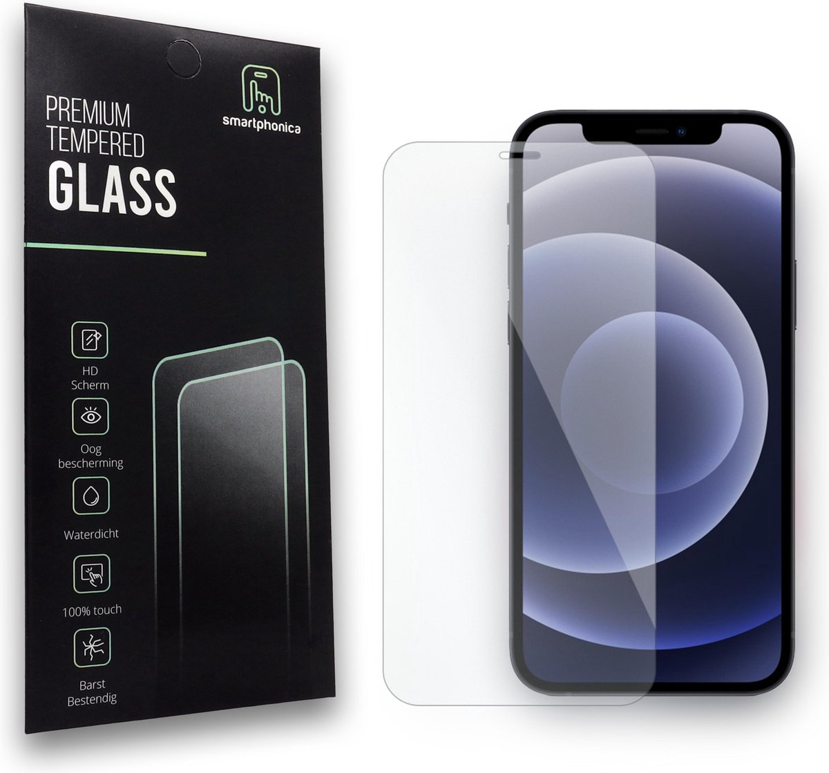 Smartphonica Screenprotector geschikt voor iPhone 12 screenprotector van buigbaar glas geschikt voor iPhone 12