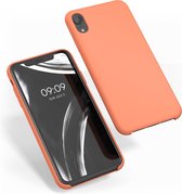 kwmobile telefoonhoesje voor Apple iPhone XR - Hoesje met siliconen coating - Smartphone case in papaya