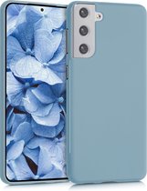kwmobile telefoonhoesje voor Samsung Galaxy S21 Plus - Hoesje voor smartphone - Back cover in steenblauw
