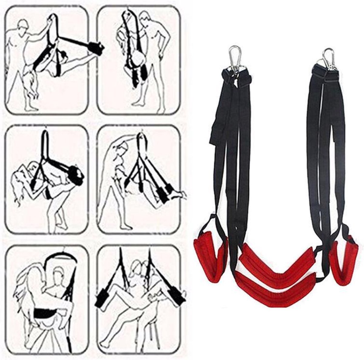 Sexschommel Sex Swing With Seat Sexy Slave Bondage Love Slings For Adult Couples 