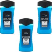 Axe Refreshed Douchegel - 3 x 400 ml - Voordeelverpakking