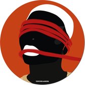 Tietdelamier - Touw - Muurcirkel -  Behang cirkel - ø 60 cm - Poster - Schilderij - Sticker