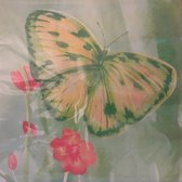 Servetten - servetten - 33 x 33 - lunchservetten - Butterfly and flower