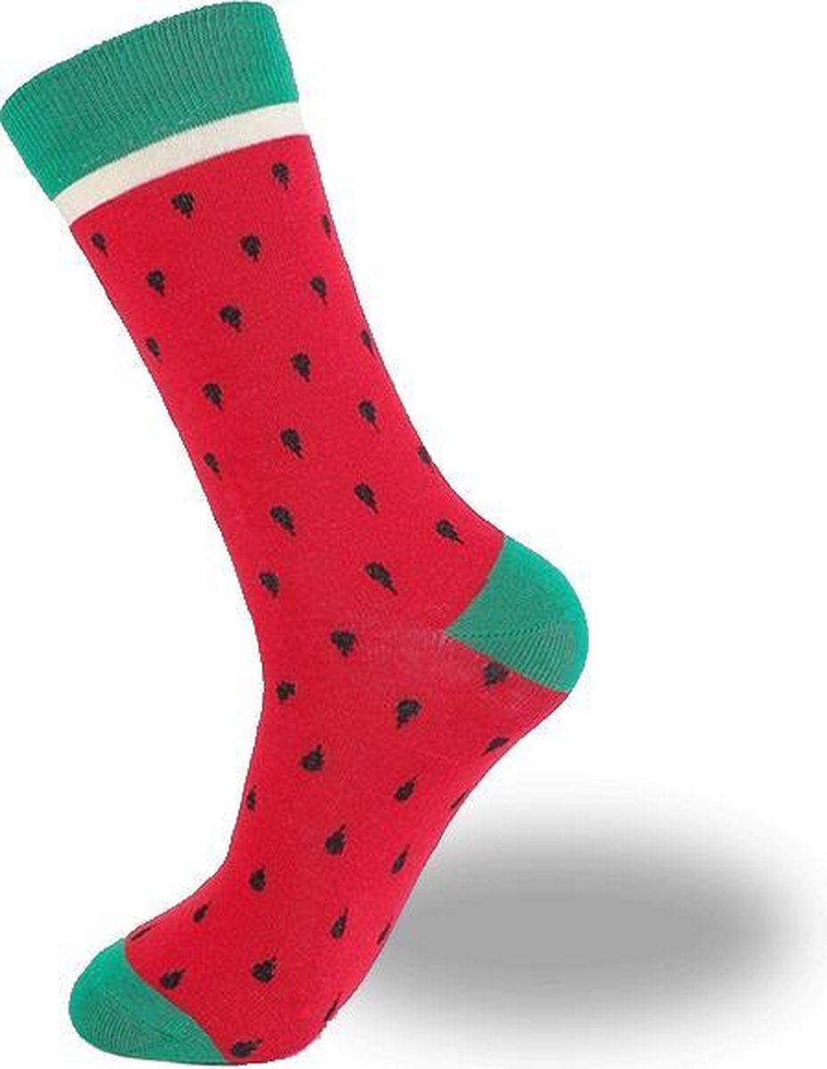 Watermeloen sokken - Unisex - One size fits all - Watermeloen cadeau - Cadeau voor vrouwen
