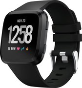 YONO Fitbit Versa 2 Bandje - Siliconen - Zwart - Large