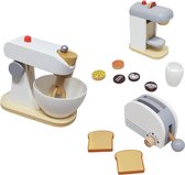 Playwood Keukenmachine set met broodrooster-Mixer en koffiezetapparaat  u krijgt 3 assorti geleverd